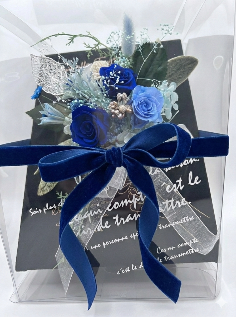 デザイナーズ ギフトブーケ「青」